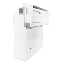 OPEN BOX Rainproof Heavy Duty Through The Door Safe Mail Drop Box, White