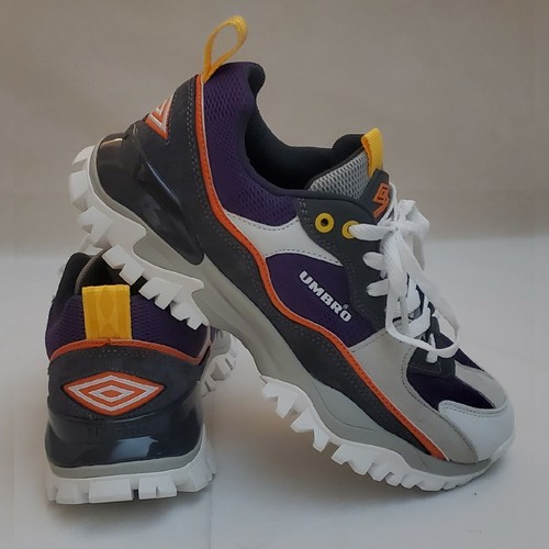 ZAPATILLAS DEPORTIVAS ATLÉTICAS UMBRO AUTÉNTICAS BACHES PARA MUJER TALLA 7,5 MORADO MULTICOLOR - Imagen 7 de 12