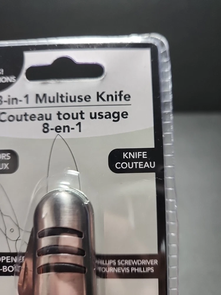 Multi-tool 8 In 1 Pocket Knife Utility Hand Tool 3.5in Long