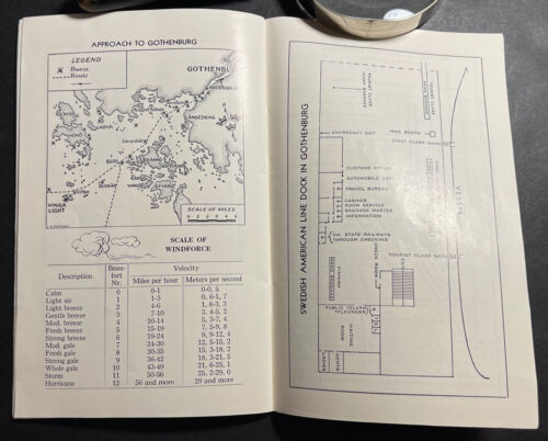 Touristenklasse Passagierliste Gripsholm norddeutsch Lloyd 1954 schwedisch-amerikanisch - Bild 9 von 12