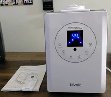 LEVOIT LV600HH Hybrid Ultrasonic Humidifier - White - w/ Remote & Manual