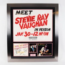 Stevie Ray Vaughan Signed Album Display - COA PSA/DNA & JSA