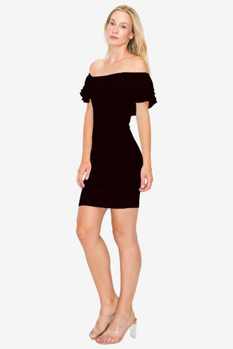 Mini Vestido ceñido al cuerpo de múltiples capas con volantes busto LD2248 - Imagen 4 de 15