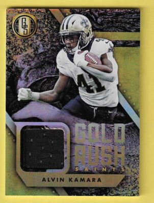 2018 Gold Standard Alvin Kamara Saints Jersey 086/125