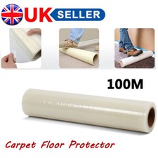 100M Carpet Floor Protector Self Adhesive Roll Protection Cover Dust Film Decor