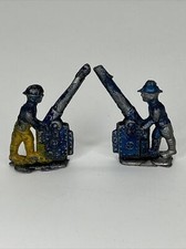 Toy Soldier Anti Aircraft Gun Cannon Cast Metal Lead Army Military WW