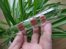 13 Sided Vogel Style Natural  Clear Quartz Crystal Wand DT Point  133.9g
