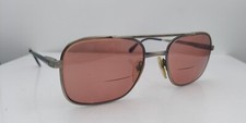 Vintage LAMY Alport Gray Pilot Metal Sunglasses France FRAMES ONLY
