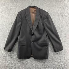 Express Blazer Gray Two Button Sport Coat Jacket Mens 40R Wool Blend