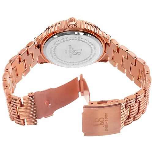 Reloj pulsera Joshua & Sons JS99RGClásico movimiento de cuarzo aleación de acero para hombre - Imagen 4 de 4