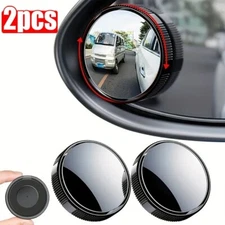 2x Car Blind Spot Mirrors Convex 360° Side Rearview Mirror Auxiliary Accessories