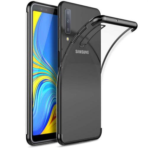 Für Samsung Galaxy A7 2018 Hülle Schutzhülle Handy Tasche Etui Case Transparent - Afbeelding 1 van 26