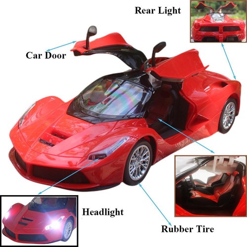 1:14 Elektro RC Auto mit öffnenden Türen, ferngesteuertes Fahrzeug für Kinder, Geschenk 6 - Bild 9 von 23