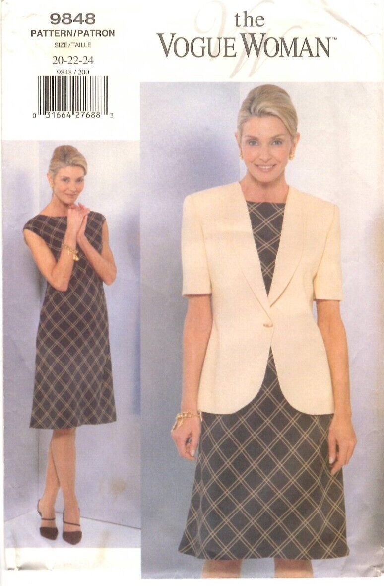 a line dress patterns vogue V2048