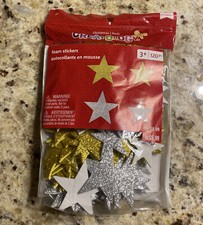 Creatology Foam Stickers Silver  Gold Stars