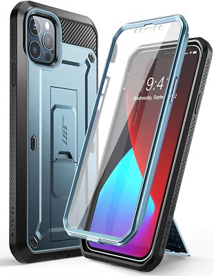 SUPCASE for iPhone 12 Pro Max 6.7'' Full Body Rugged Screen Case Hard Stand Cover