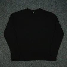 Smartwool Sweater Mens Extra Large Black Sparwood Crew Neck Long Sleeve Merino