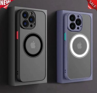 Stoßfeste Magnet Hülle für iPhone 17 16 15 14 13 12 11 Pro Max XR XS 7 SE Plus