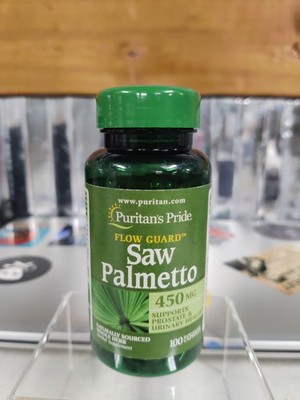 Saw Palmetto 450 mg 100 Capsules Supports Prostate & Urinary Health