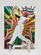 2026 Donruss James Wood Bomb Squad Green Laser #19 MLB Nationals Baseball Insert