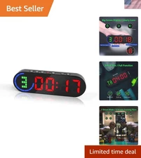 Versatile Interval Timer for Home Gym - Magnetic & Rechargeable Fitness Clock