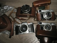 4 x Kamera Kon Praktica F x 2 Tessar 2,8 x 50  Carl Zeiss  Spiegelrefelx 5089340
