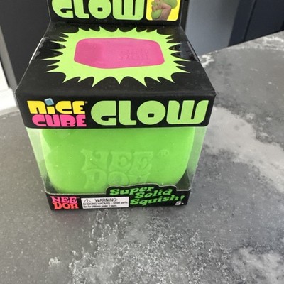 Viral Schylling NeeDoh Nice Cube Glow, neu & versiegelt, authentisch - GRÜN