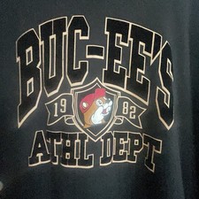 Buc-ee s Sweatshirt Mens 2XL Black Graphic Logo Crewneck Pullover Soft Premium