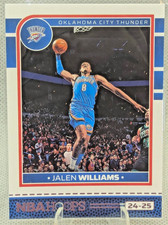 Jalen Williams Card - Base Panini NBA Hoops 24/25 #201 OKC Thunder Oklahoma City