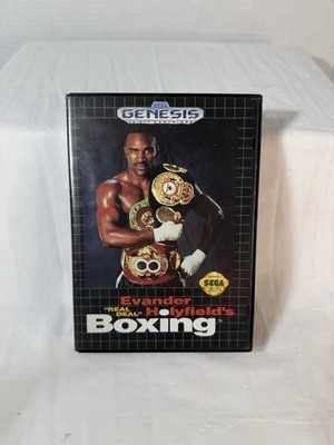Evander Holyfield's ''Real Deal'' Boxing Sega Genesis CIB Complete Tested Working