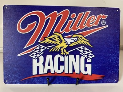 Miller Beer Racing Sign - NASCAR High Life - Miller Lite Beer
