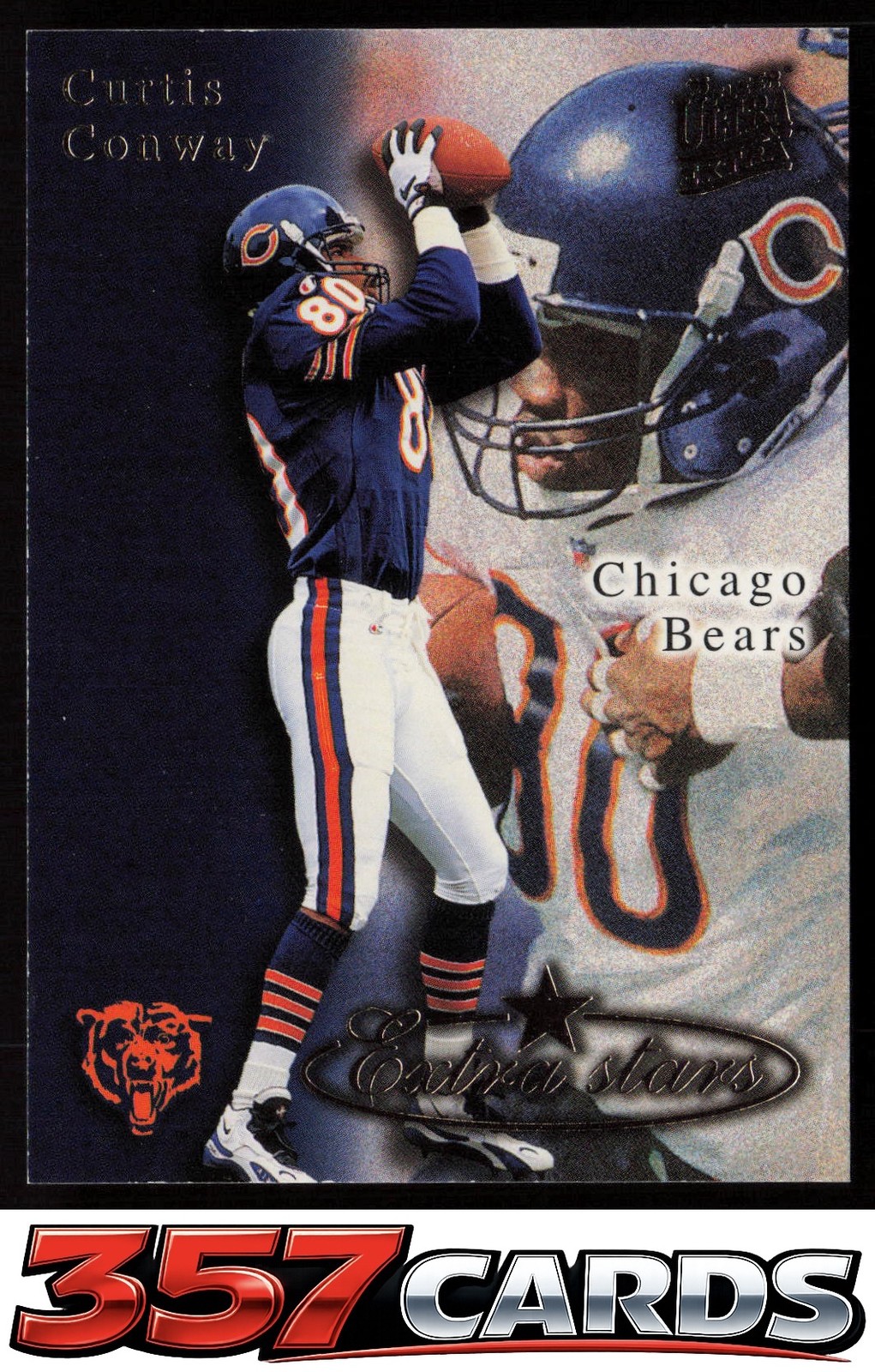 1995 Fleer Ultra Football Curtis Conway Extra Stars #479