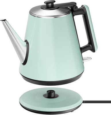 Small Electric Kettle 0.9L, 304 Stainless Steel Inner, 1000W Fast Boiling in 4-6
