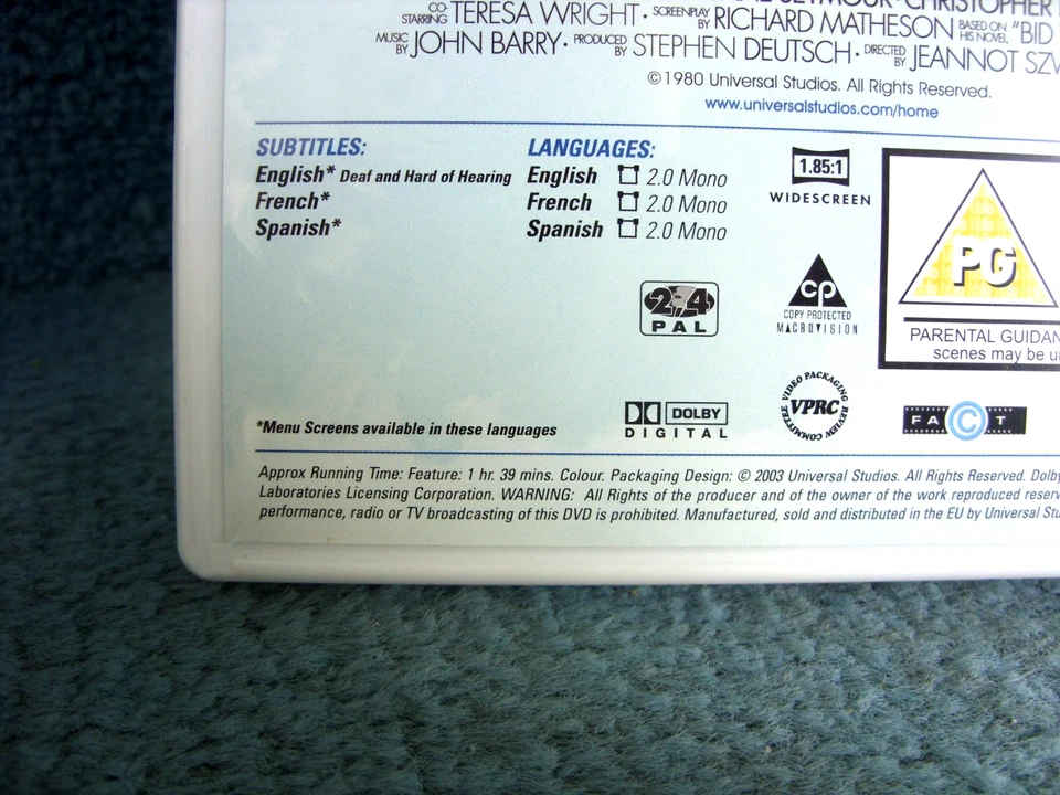 Somewhere in Time (DVDR2) 1980 Christopher Reeve 99mins+Extras (BARGAIN) - Image 4 of 4