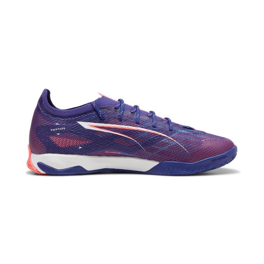 シューズ PUMA ULTRA5 Puma Men's ULTRA 5 Pro Court Indoor Soccer Shoes Purple/White