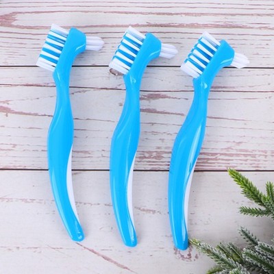 6Pcs Durable Double Toothbrush for False Teeth Dental Cleaning Brush