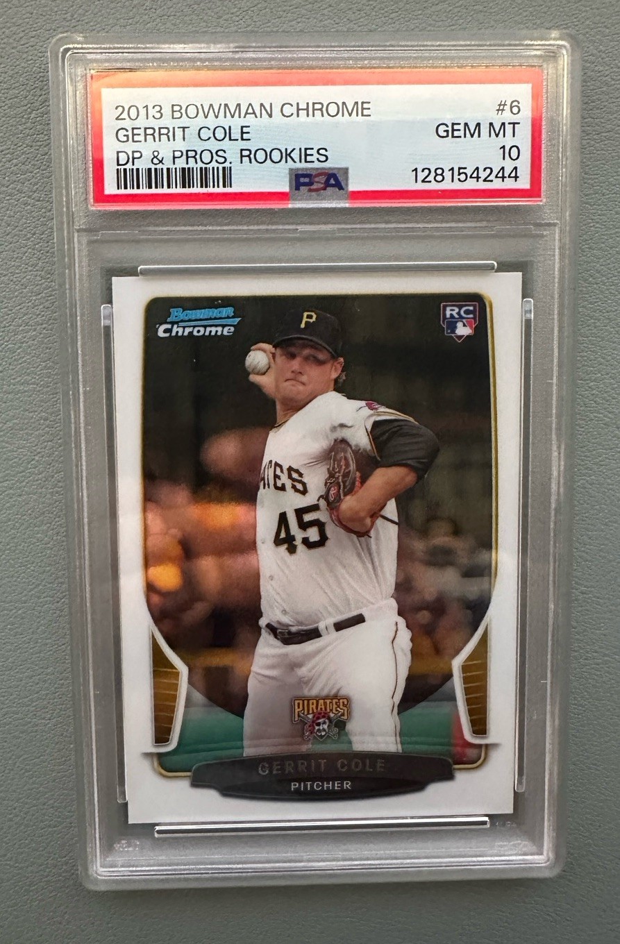 2013 Bowman Draft Picks & Prospects - Chrome Gerrit Cole #6 (RC) PSA 10