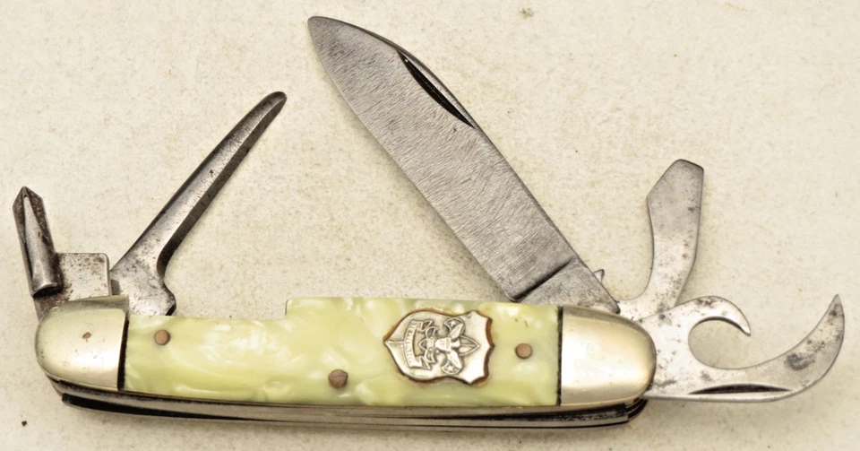 Vintage IMPERIAL USA Official BSA Scout Knife - Scarce Five-Blade Version - Image 2 of 4