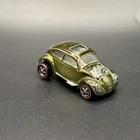Vintage Hot Wheels Redline Custom Volkswagen Olive US Base - Good Condition