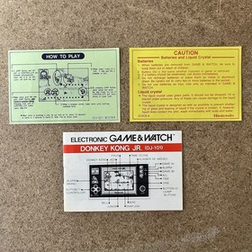 Donkey Kong Jr. - Nintendo Game and Watch FutureTronics Handheld w/ Box & Manual