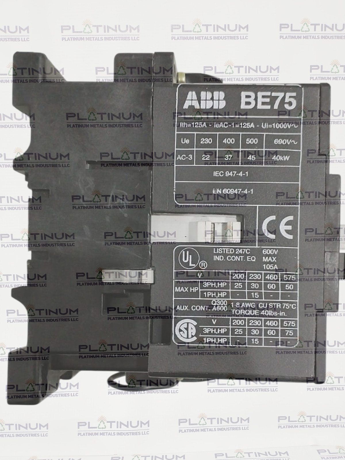 ABB BE75 | IEC 947-4-1 | EN 60947-4-1 | ABB CDL7-01