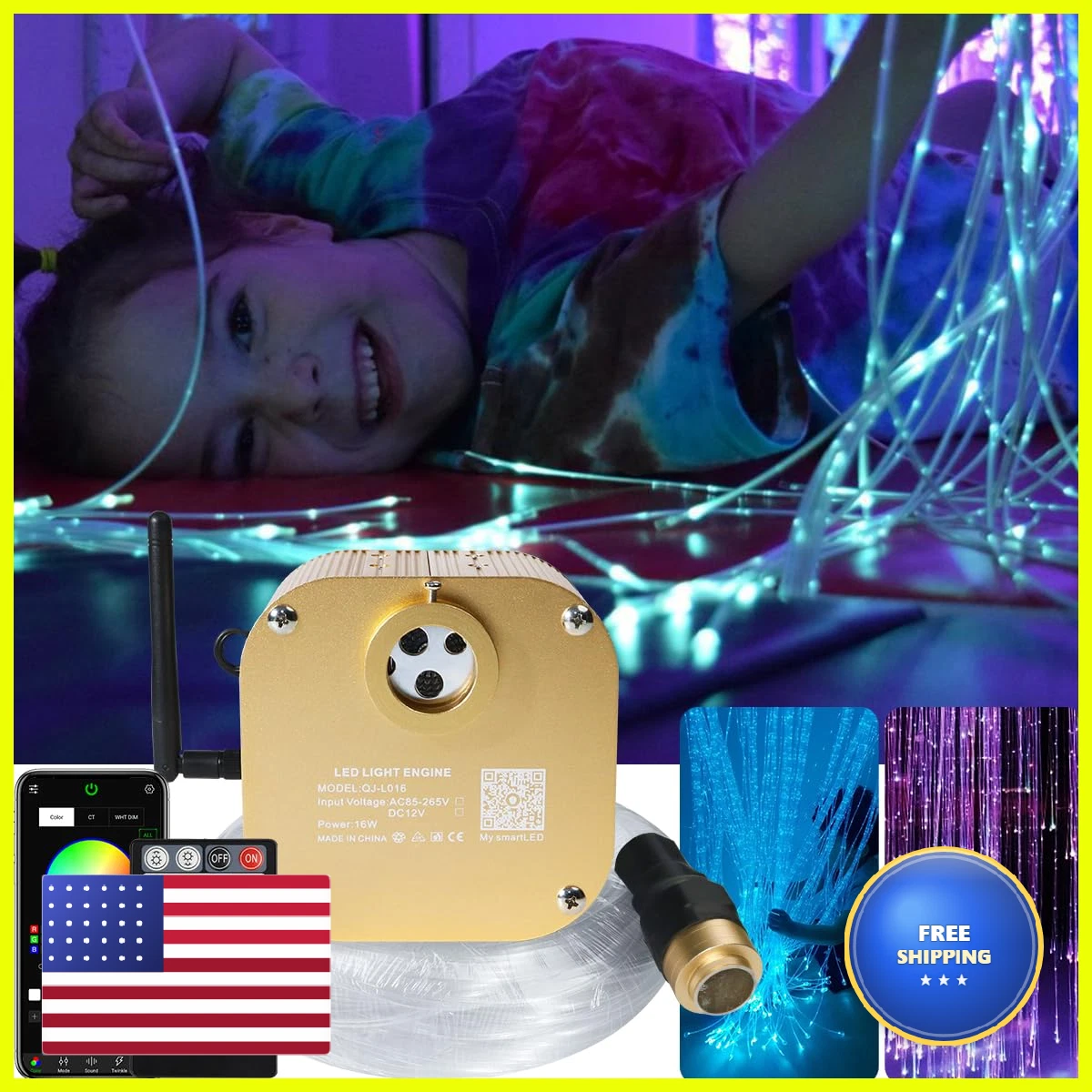Multicolor Fiber Optic Night Lights for sale | eBay