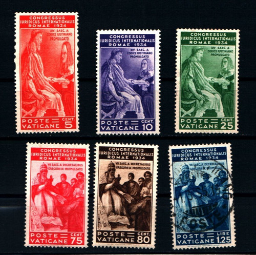 6309B) VATICAN - International Legal Congress - February 1, 1935 - COMPL SERIES