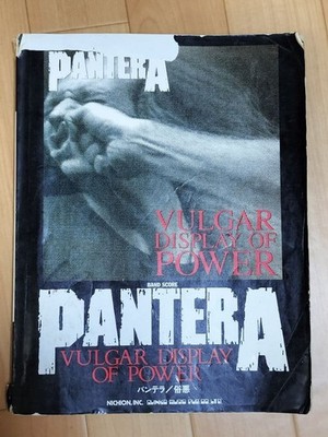 PANTERA VULGAR DISPLAY OF POWER BAND SCORE JAPAN GUITAR TAB