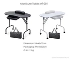 Manicure Table Nail Portable Folding Beautician Desk Workstation with Bag