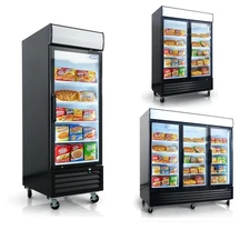 81in / 54in / 27in Commercial Glass Door Freezer Reach in Display Merchandiser 