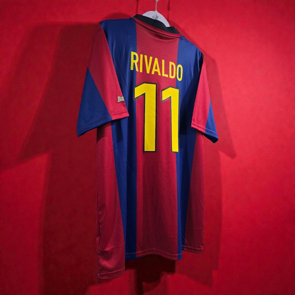 Barcelona HOME 98/99 - Retro - Football Soccer - RIVALDO # 11