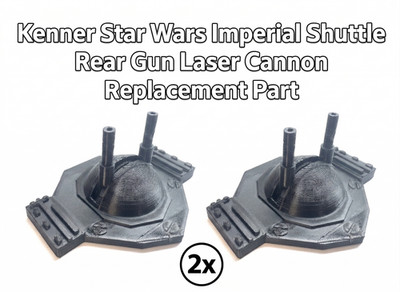2x Kenner Star Wars Imperial Shuttle Rear Gun Laserkanone Ersatzteil