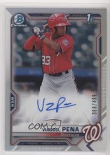 2021 Bowman Chrome Prospect Refractor 68/499 Viandel Pena #CPA-VP Auto 0c6