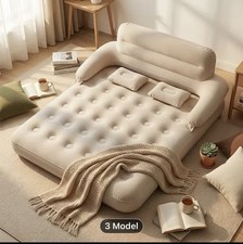 Luxury Inflatable Sofa Bed With Head Board Supports Up To 300 Kg